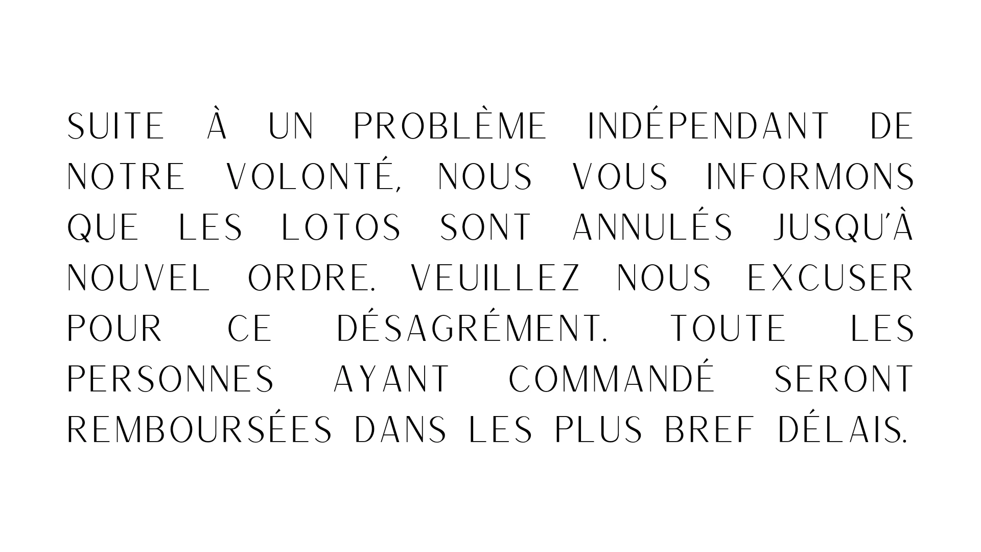 Pas de loto